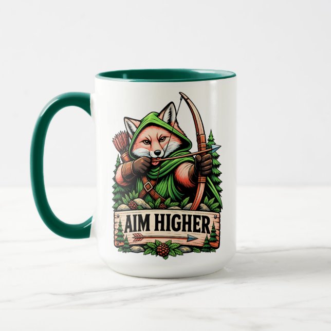 Höher Ziele Wald Fuchs Tasse (Links)