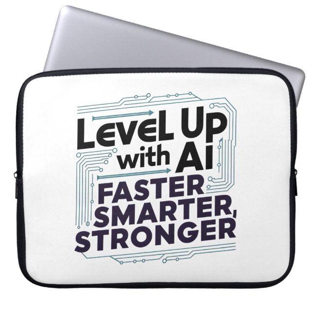 Höhere KI - schneller, intelligenter, stärker Laptopschutzhülle (Vorderseite)