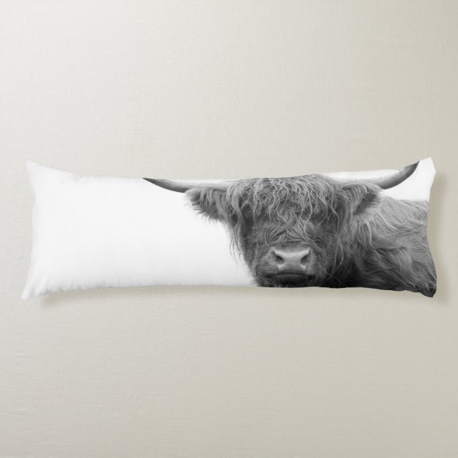 Höhere Kuh Schwarz & Weiß #4 Seitenschläferkissen (Vorderseite)