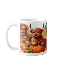 Höhere Kuhkalben, die sich zwischen Kürbiskins zur