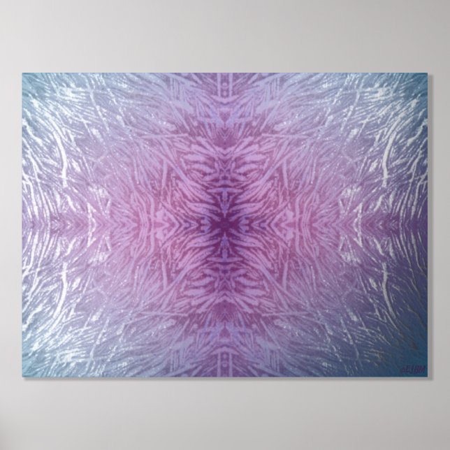 Höhere Silver Foil Block Art Print Foliendrucke (Vorderseite)