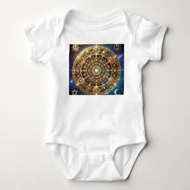 Höheres Bewusstsein Sigil Baby Strampler (Vorderseite)