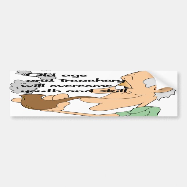 Hohes Alter und Verrat Autoaufkleber (Vorne)