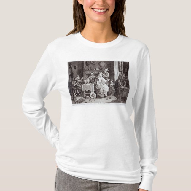 Hohes Leben unter Treppe T-Shirt (Vorderseite)