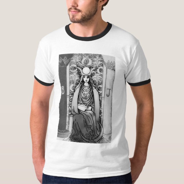 Hohes Priesterin-Tarot T-Shirt (Vorderseite)