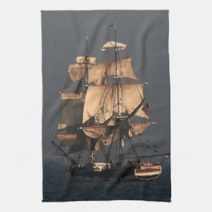Hohes Scherer-Segelschiff-Geschirrtuch Küchentuch