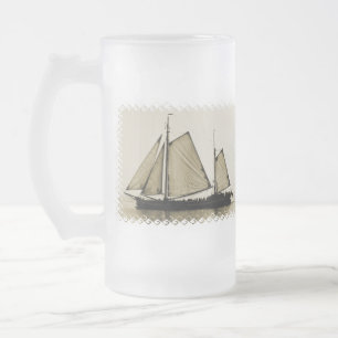 Hohes Schiffs-mattierte Bier-Tasse Mattglas Bierglas