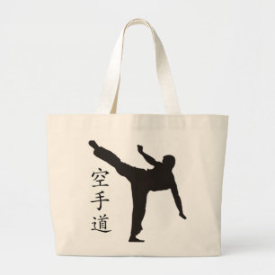 Hohes Tritt-/Karate-Kanji Jumbo Stoffbeutel