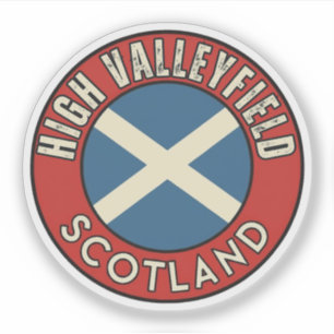 Hohes Valleyfield, Schottland Aufkleber