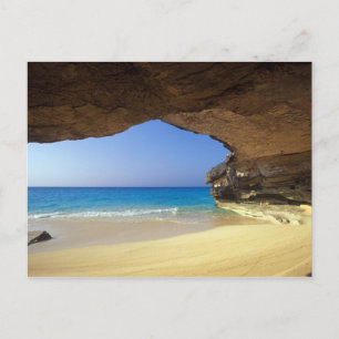 Höhle bei French Bay, San Salvador Island, Postkarte