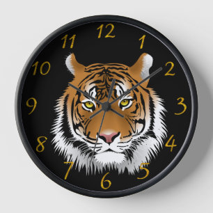 Höhle des Menschen mit einem Tiger Uhr