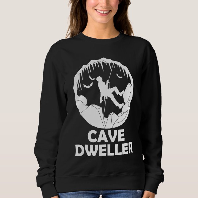 Höhle Dweller - Funny Caver Spelunkology Sweatshirt (Vorderseite)
