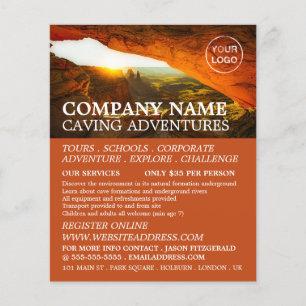 Höhle, Höhlenerlebnis - Werbe-Flyer Flyer