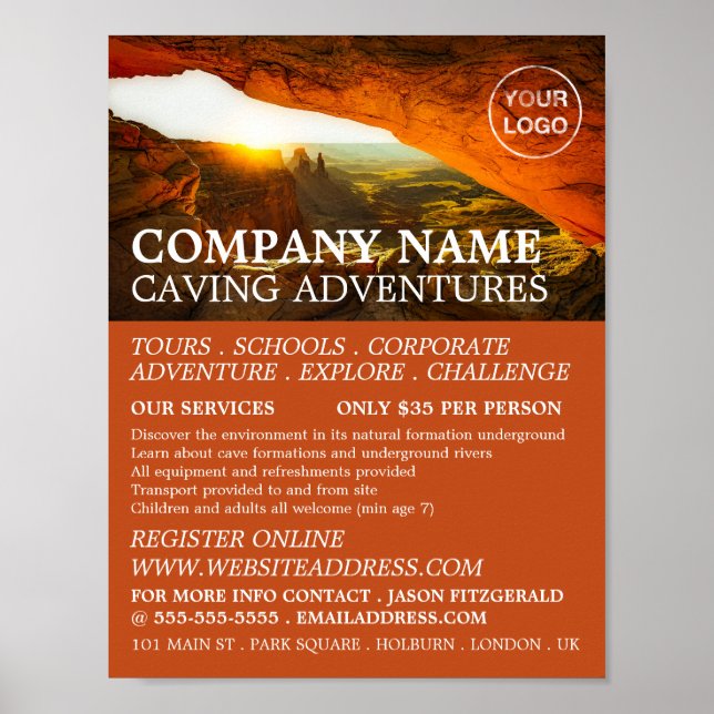 Höhle, Höhlenwerbung Poster (Vorne)