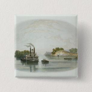 Höhle-in-Rock, Ansicht über das Ohio, überziehe Button