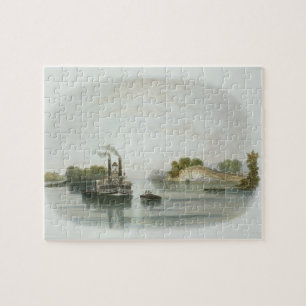 Höhle-in-Rock, Ansicht über das Ohio, überziehen 7 Puzzle