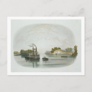 Höhle in Rock, Blick auf Ohio, Platte 7 von Volum Postkarte