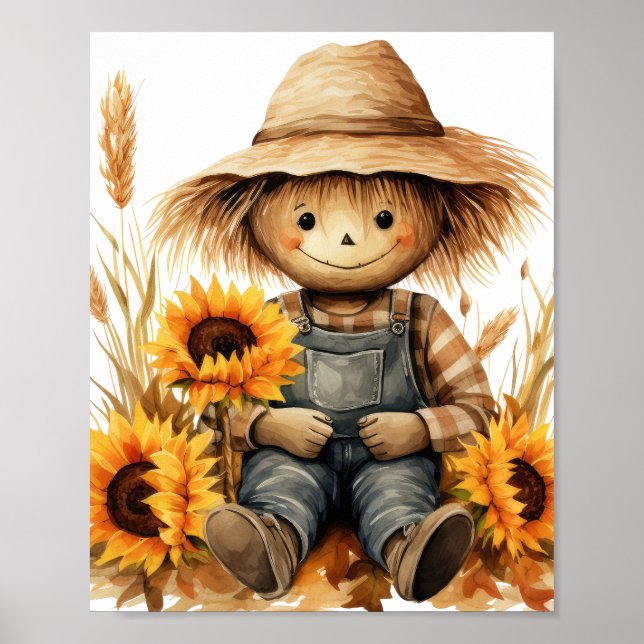 Höhle mit Sonnenblume Poster (Vorne)