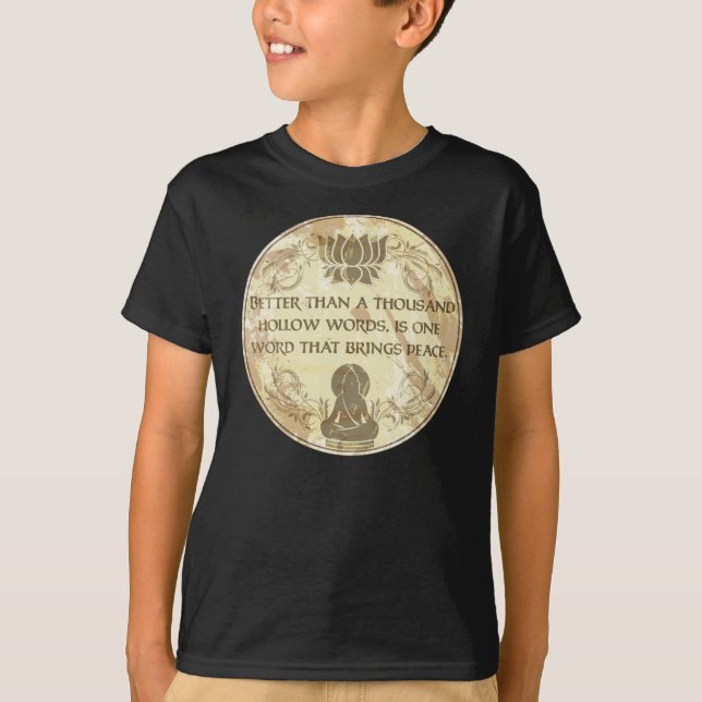 Hohle Wörter Buddhas T-Shirt (Vorderseite)