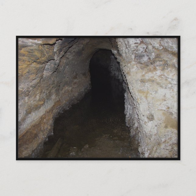 Höhlen erkunden postkarte (Vorderseite)
