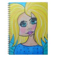 Höhlen-Frau - Notizbuch - Blondine
