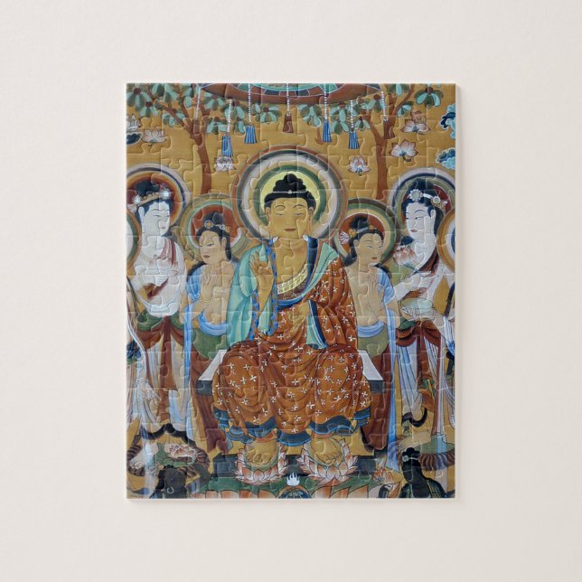 Höhlen-Kunst Buddha-und Bodhisattvas-Dunhuangs Puzzle (Vertikal)