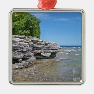 Höhlen-Punkt-Park-Küstenlinie Silbernes Ornament