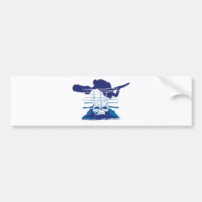 HÖHLEN-TAUCHER AUTOAUFKLEBER (Vorne)