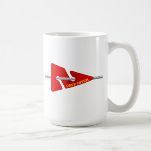 Höhlen-Taucher (Linie Markierung) Tasse