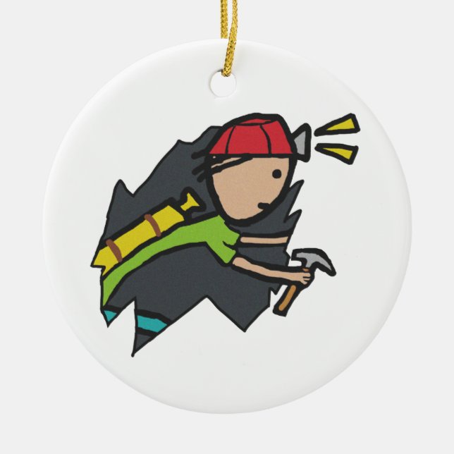 Höhlen und Spelunken Keramik Ornament (Vorne)