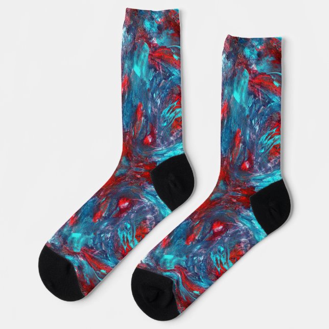 Höhlen-Verblassung Socken (Linkes Detail)