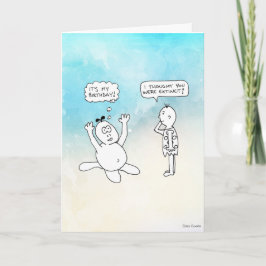 Höhlenfische Comicen: Es ist mein Geburtstag! Karte