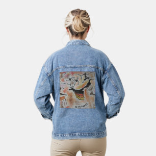 Höhlenkunst Abstrakt Jeansjacke