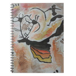 Höhlenkunst Abstrakt-Notebook Notizblock