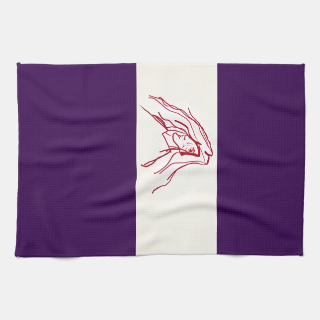 Höhlenmalerei-Küchentuch Geschirrtuch (Horizontal)