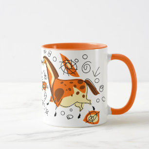 Höhlenmalerei-Pferd mit Entoptics Tasse