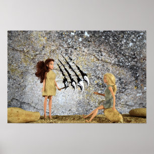 Höhlenmalerei. Plakat