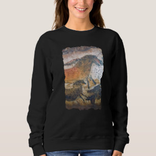 Höhlenmalerei Prähistorische Pferde in der Höhle Sweatshirt