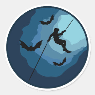 Höhlenspelunktion Spelloologie Runder Aufkleber