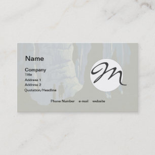 Höhlenweg Vintage Travel Poster Visitenkarte