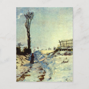 Hohlraum im Schnee Postkarte