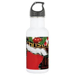 HoHo! Frohe Weihnachten und ein glückliches neues  Trinkflasche