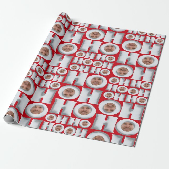 HoHo! Geschenk von mir! Ihr Face Wrapping Paper Geschenkpapier (Ungerollt)