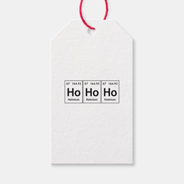 HoHo Holmium Element Periodische Tabelle Word Wiss Geschenkanhänger (Vorderseite)