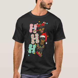 HoHo Rottweiler Weihnachten Drei Niedliche Weihnac T-Shirt