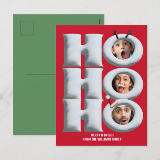 HOHOHO! Erstelle deine eigene Weihnachtskarte! Feiertagspostkarte