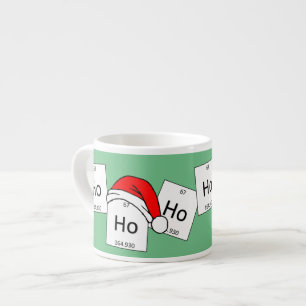 HoHoHo Holmium-Chemie-Element-Weihnachtswortspiel Espressotasse