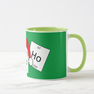 HoHoHo Holmium-Chemie-Element-Weihnachtswortspiel Tasse