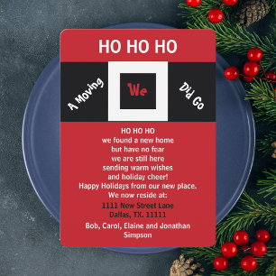 HOHOHO Neue Adresse Umzugsankündigung zum Feiertag Einladung