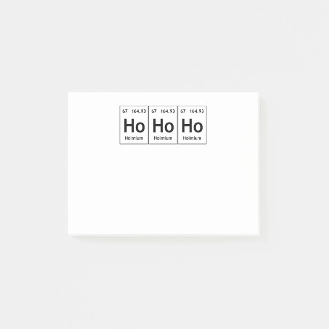 HoHoHo Post-it Klebezettel (Vorderseite)